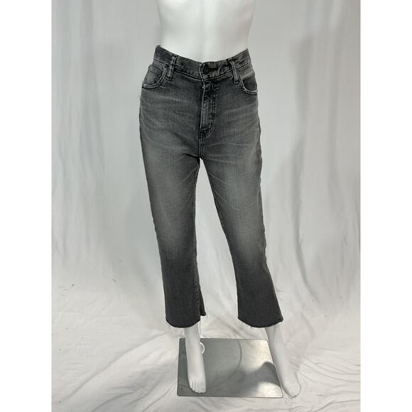 Moussy 'Seneca' Black Ankle Flare Denim Jeans Size 26 - Picture 2 of 5